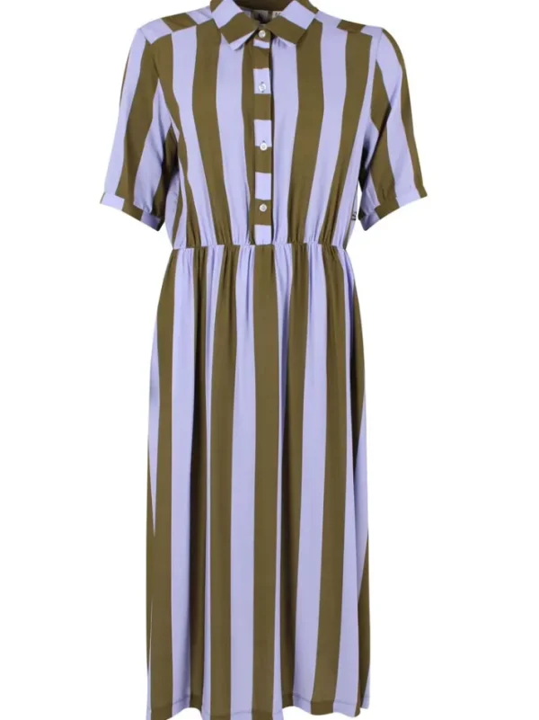 Daneguldhorn Viscose Dress Lilla/Olive