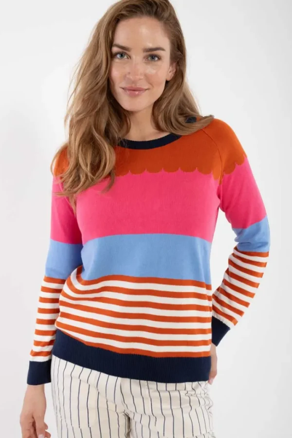 Danehappy Cotton Knit Sweater Light Rust MULTI
