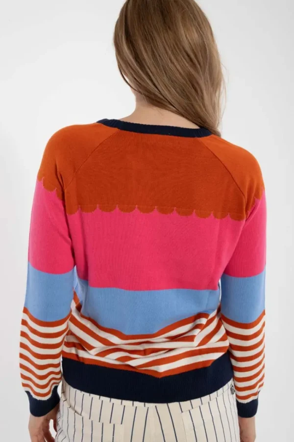 Danehappy Cotton Knit Sweater Light Rust MULTI