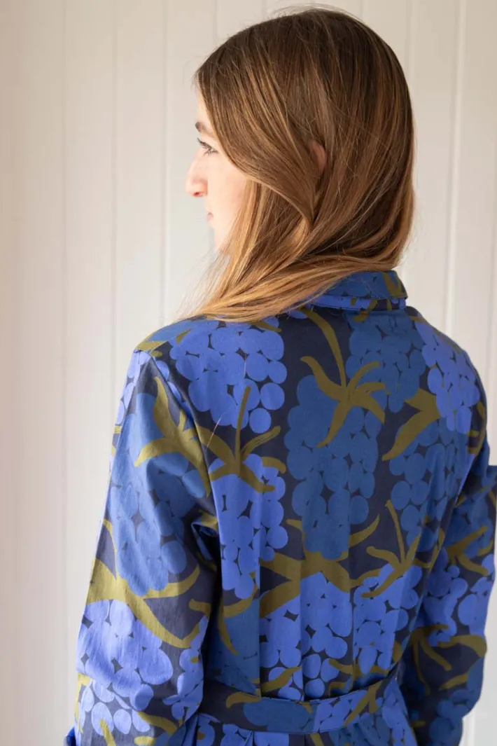 daneheritage_poplin_dress_1.webp Daneheritage Poplin Dress Deep Blue MAXIBERRY