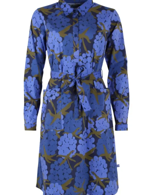 Daneheritage Poplin Dress Deep Blue MAXIBERRY