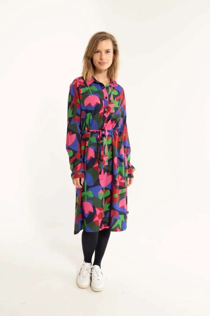 daneheritage_viscose_dres_0.webp Daneheritage Viscose Dress Dark Navy GEOFLEUR