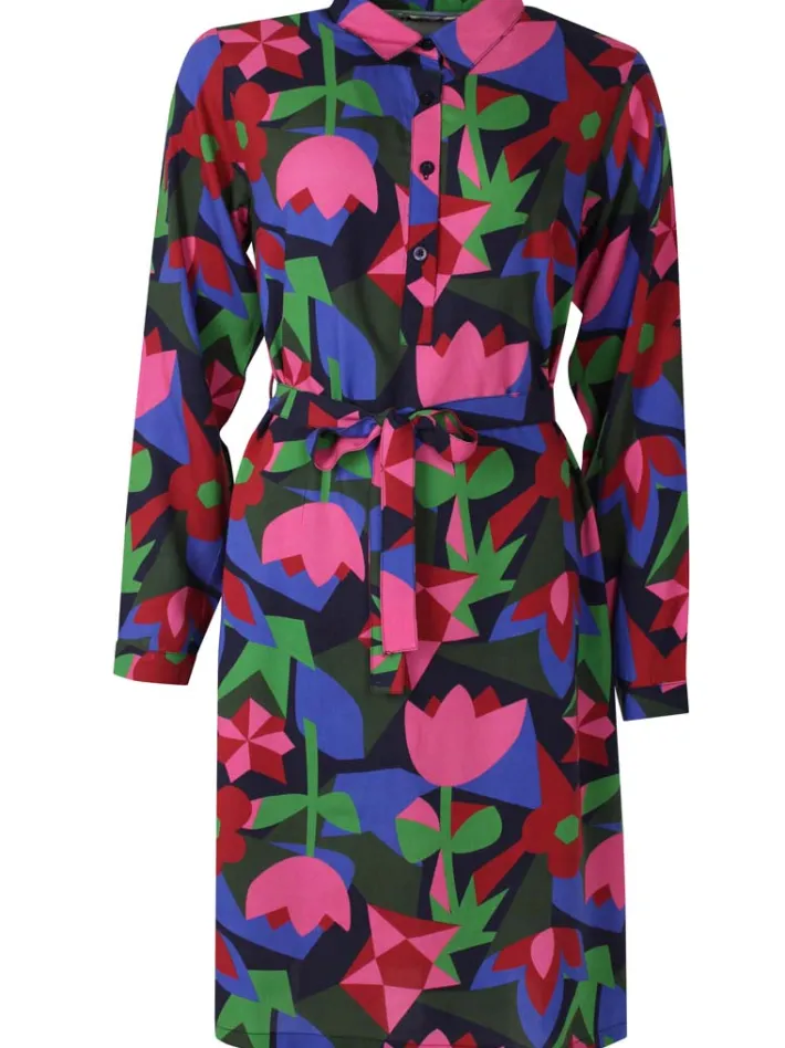 daneheritage_viscose_dres_4.webp Daneheritage Viscose Dress Dark Navy GEOFLEUR