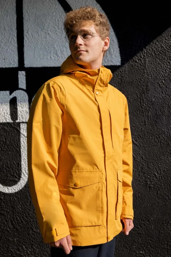 Danehirtshals Rain Jacket Dark Yellow