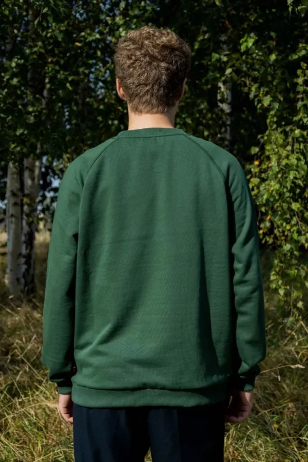 Danehjalmer Crew Neck Sweat Deep Green HARALD