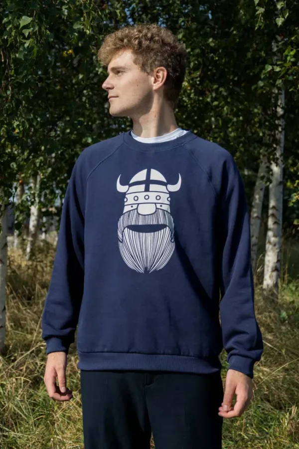 Danehjalmer Crew Neck Sweat Deep Navy ERIK