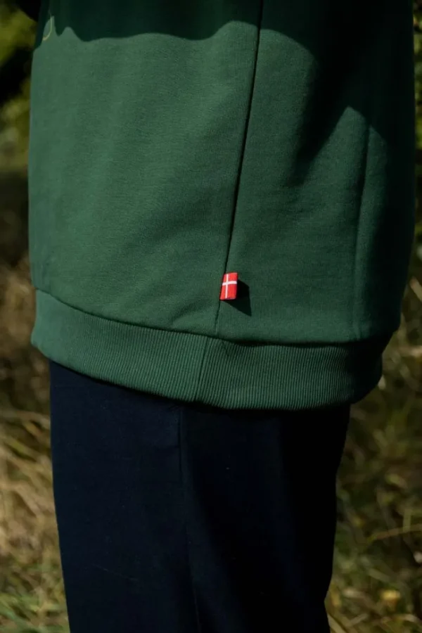 Danehjalmer Crew Neck Sweat Deep Green HARALD