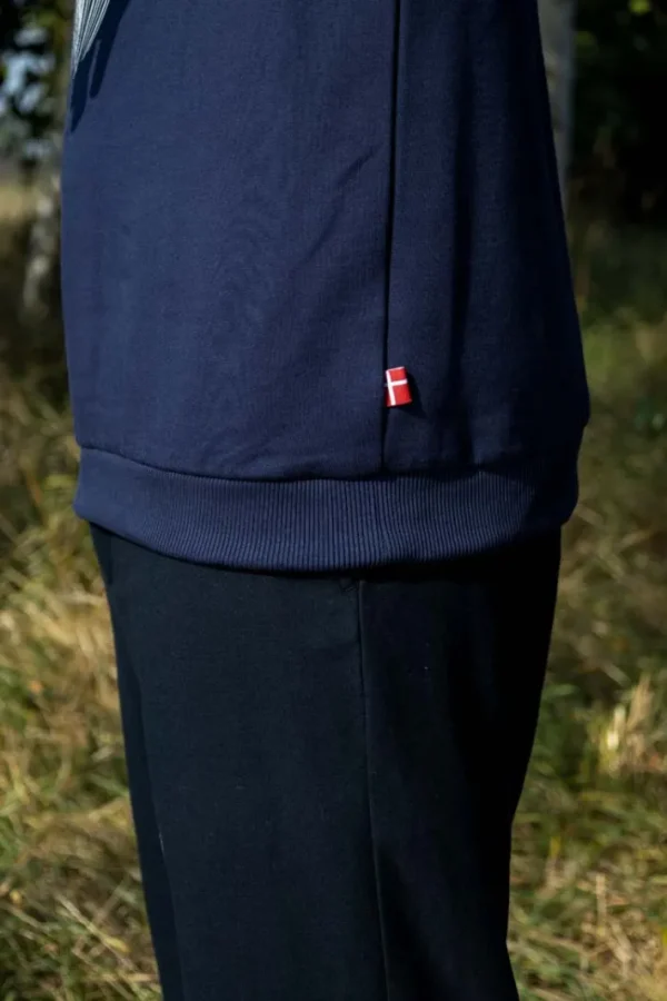 Danehjalmer Crew Neck Sweat Deep Navy ERIK