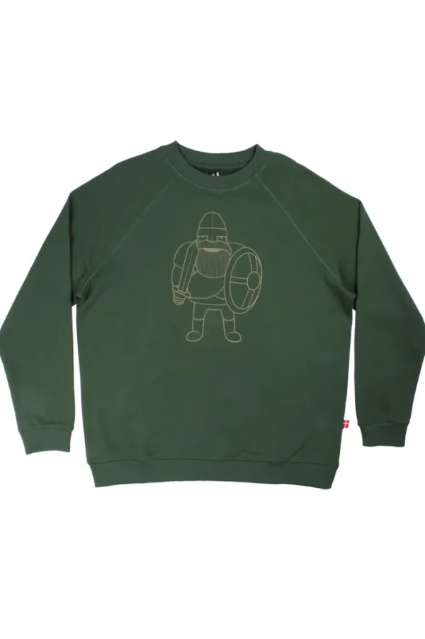 Danehjalmer Crew Neck Sweat Deep Green HARALD