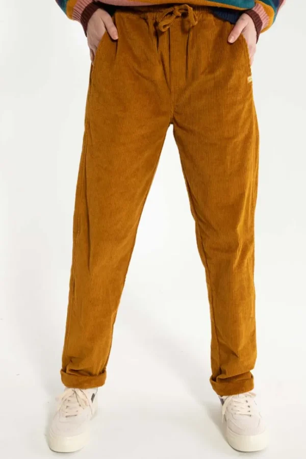 Daneholm Cord Stretch Pants Mustard