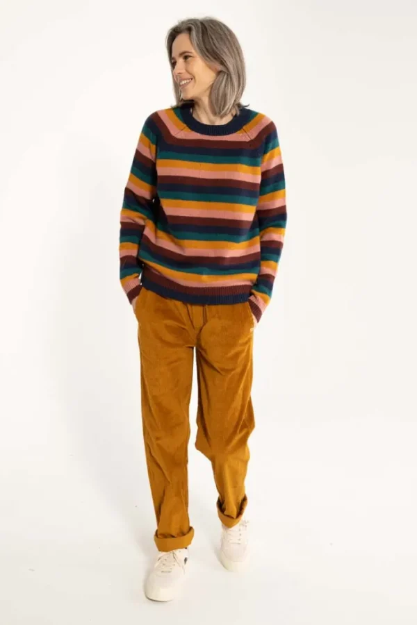 Daneholm Cord Stretch Pants Mustard