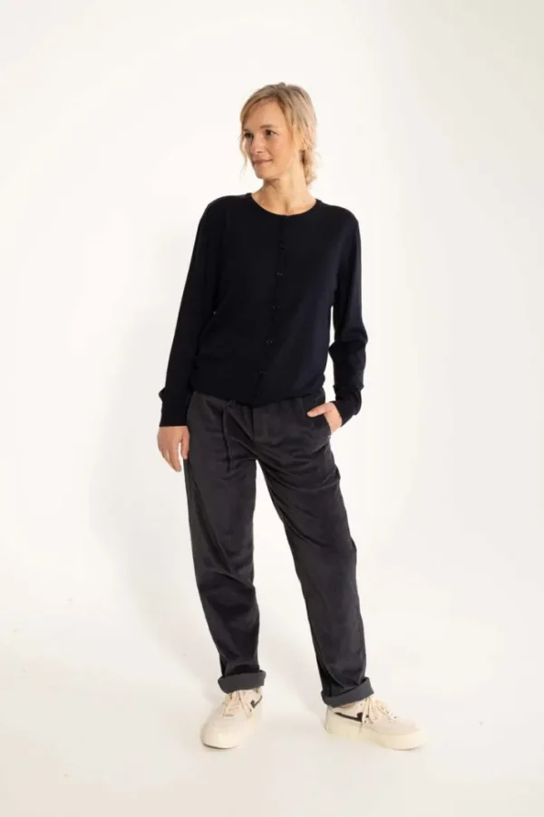 Daneholm Cord Stretch Pants Dark Navy
