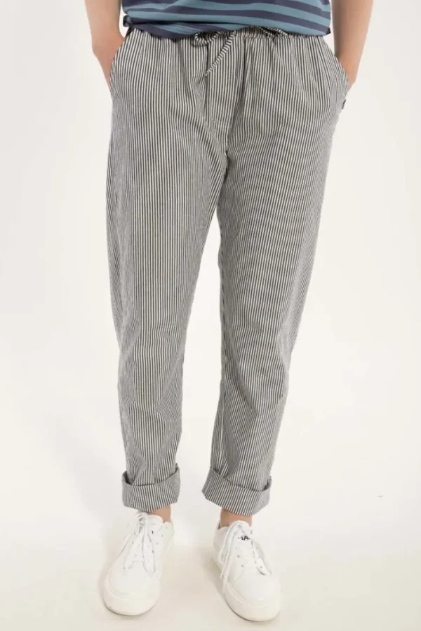 Daneholm Light Canvas Pants Milkboy Stripe