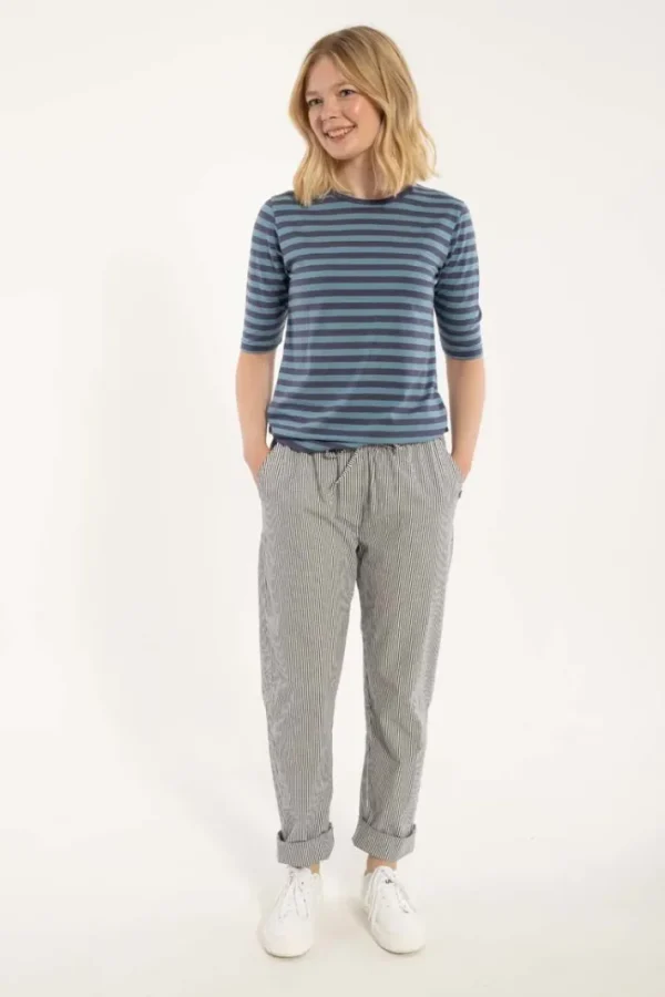 Daneholm Light Canvas Pants Milkboy Stripe