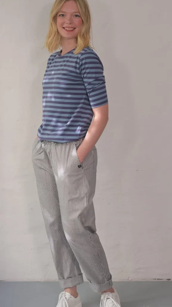 Daneholm Light Canvas Pants Milkboy Stripe