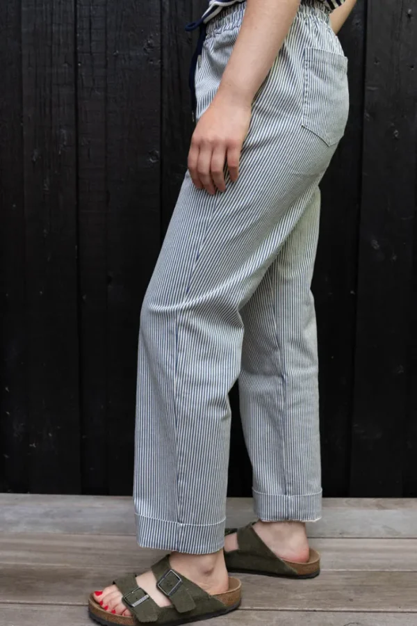 Daneholm Stretch Canvas Pants Dk Navy/Chalk