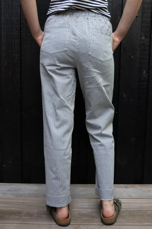 Daneholm Stretch Canvas Pants Dk Navy/Chalk