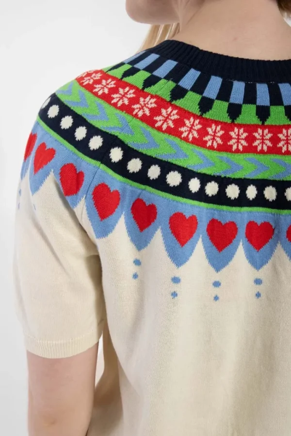 Danehope Cotton Knit Sweater Tee Chalk-SS25