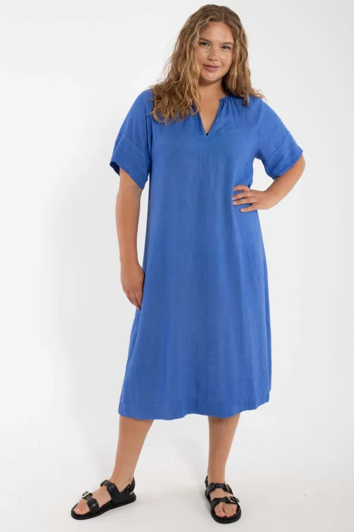danehostess_modal_linnen__3.webp Danehostess Modal Linnen Dress Cold Blue