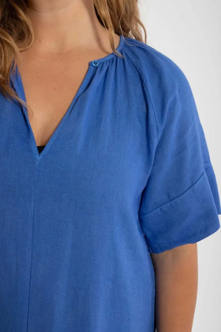 danehostess_modal_linnen__4.webp Danehostess Modal Linnen Dress Cold Blue