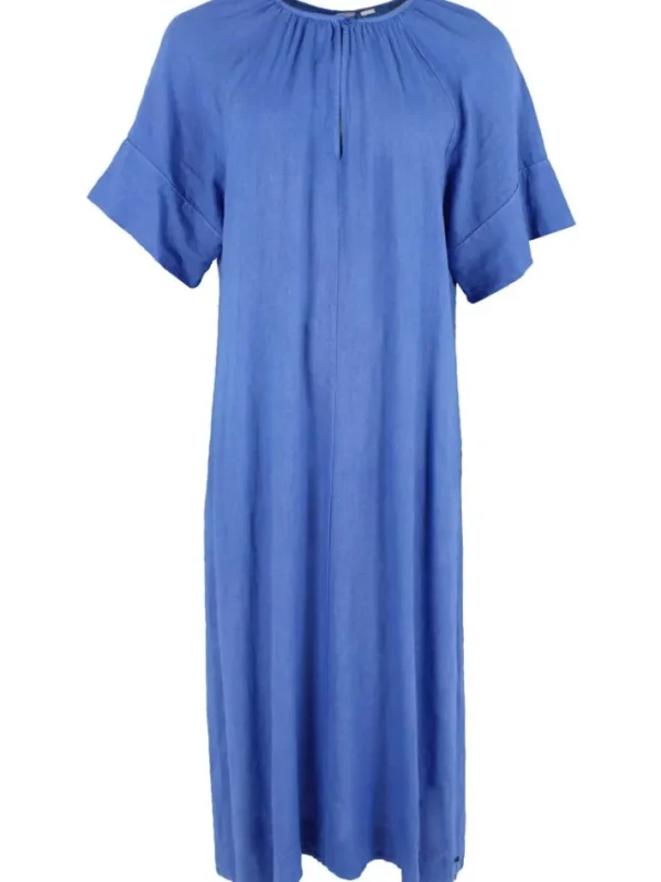 Danehostess Modal Linnen Dress Cold Blue