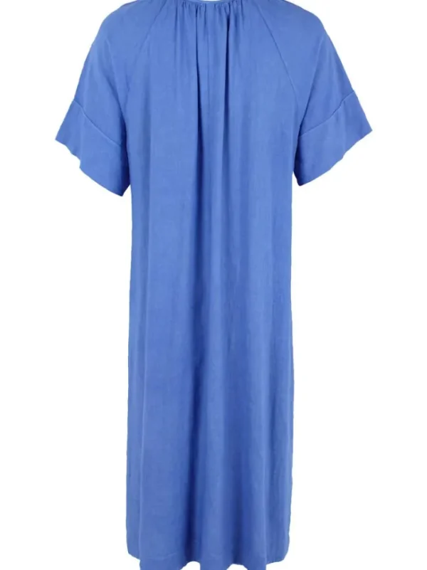 Danehostess Modal Linnen Dress Cold Blue