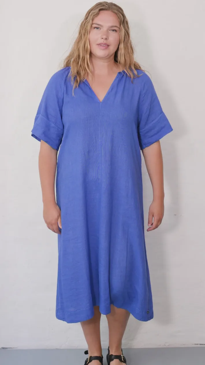 danehostess_modal_linnen__7.webp Danehostess Modal Linnen Dress Cold Blue