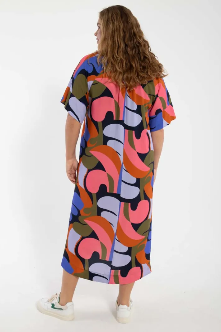 danehostess_viscose_dress_1.webp Danehostess Viscose Dress Dk Navy TROPS