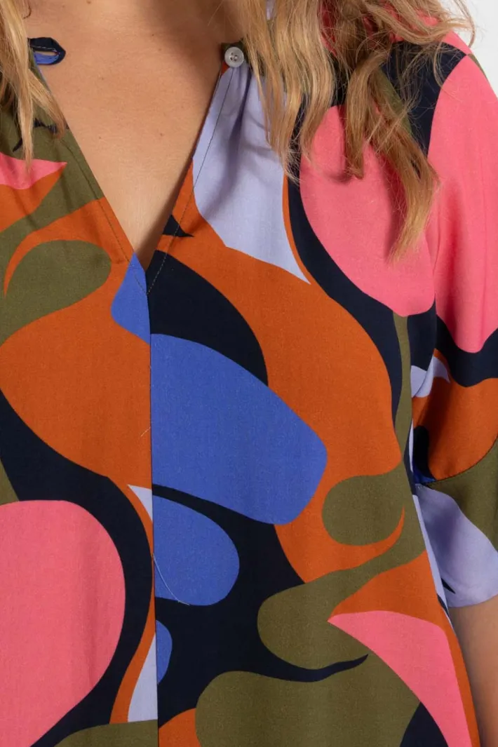 danehostess_viscose_dress_2.webp Danehostess Viscose Dress Dk Navy TROPS