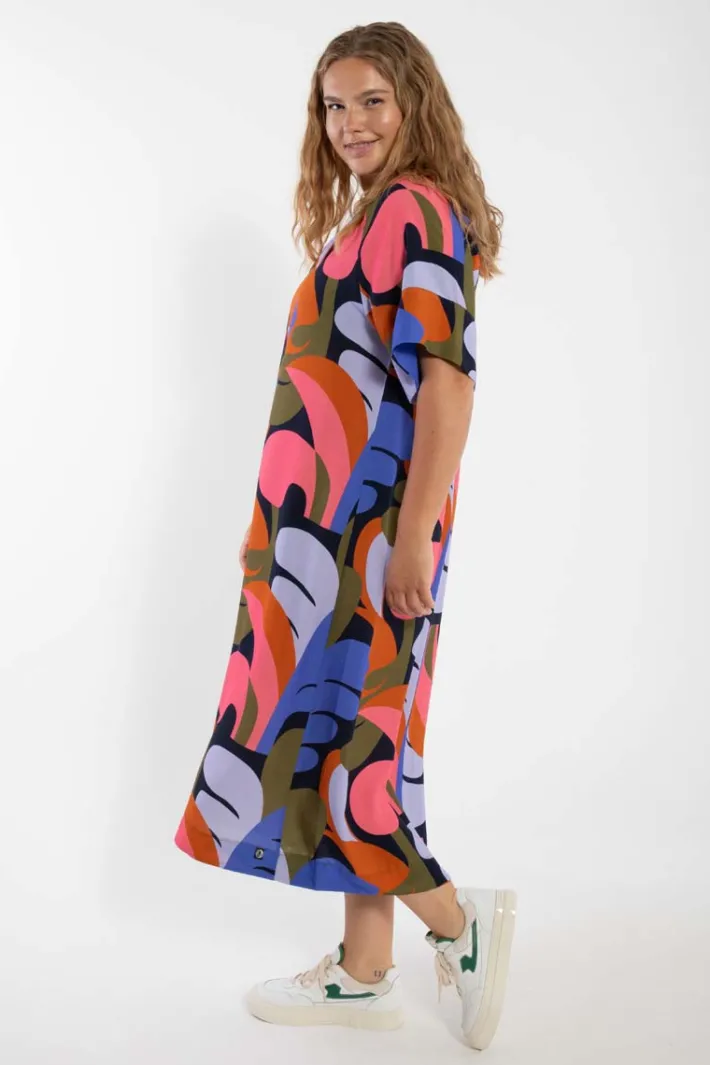 danehostess_viscose_dress_3.webp Danehostess Viscose Dress Dk Navy TROPS