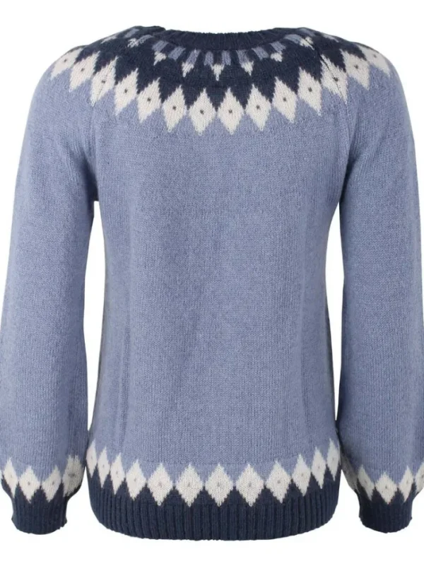 Danehot Stove Mohair Sweater Porcelaine/Chalk/Marine