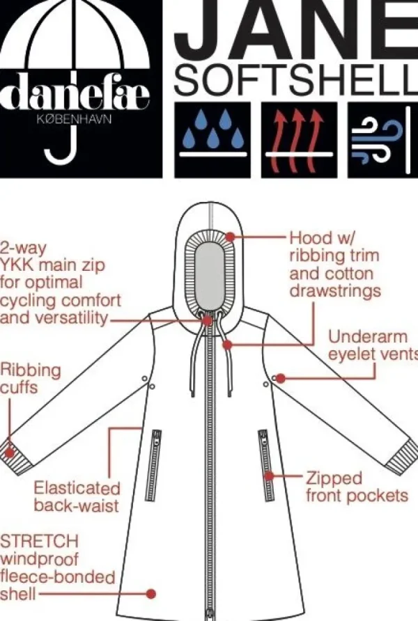Danejane Softshell Marine FLEURIE