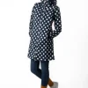 Danejane Softshell Navy/Offwhite DOTS