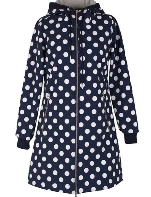 Danejane Softshell Navy/Offwhite DOTS
