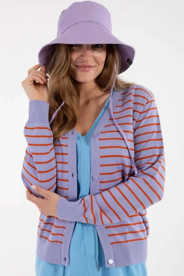 Danejolly Cotton Knit Cardigan Light Rust/Lilla