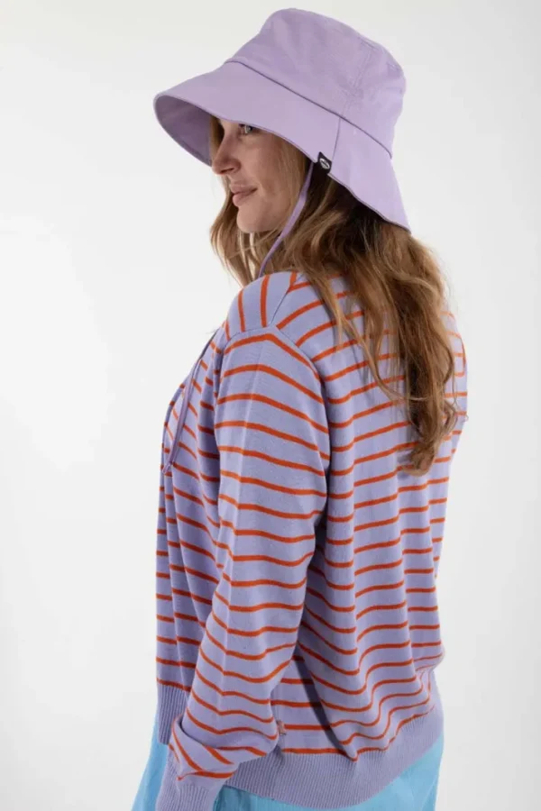 Danejolly Cotton Knit Cardigan Light Rust/Lilla