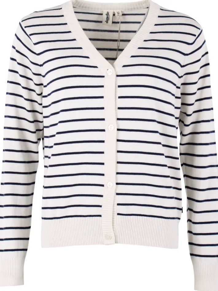 danejolly_cotton_knit_car_5.webp Danejolly Cotton Knit Cardigan Chalk/Dk Navy