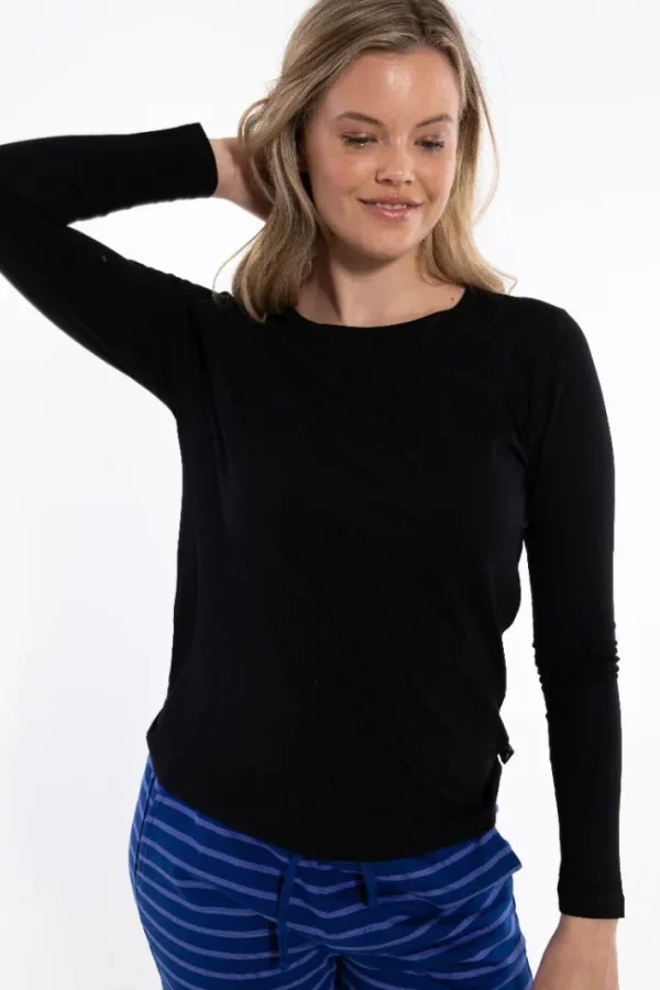 Danejubii LS Modal Tee Black