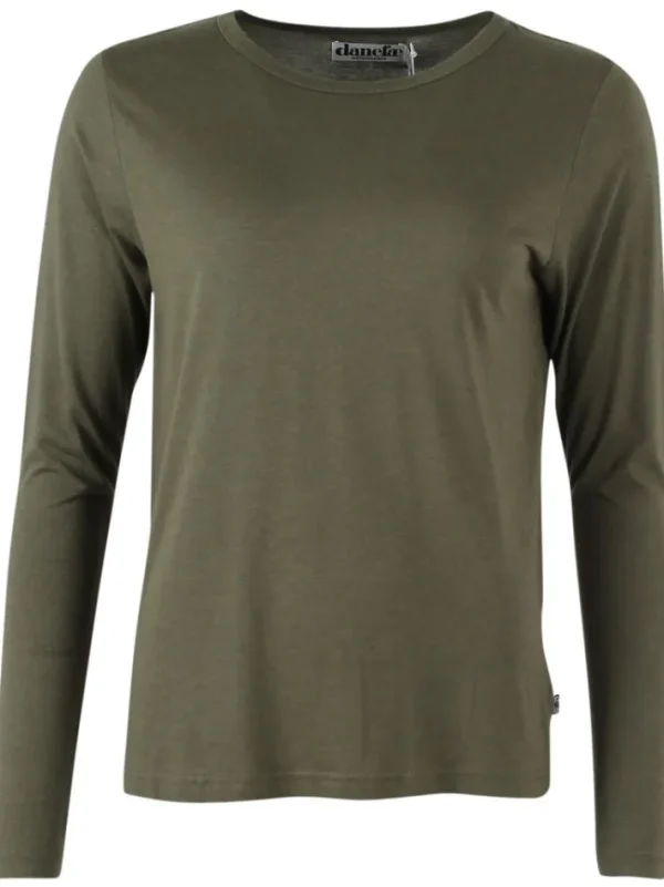 Danejubii LS Modal Tee Dk Army