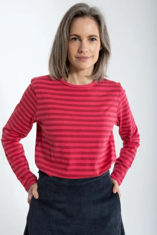 Danejubii LS Modal Tee Rouge/Power Pink