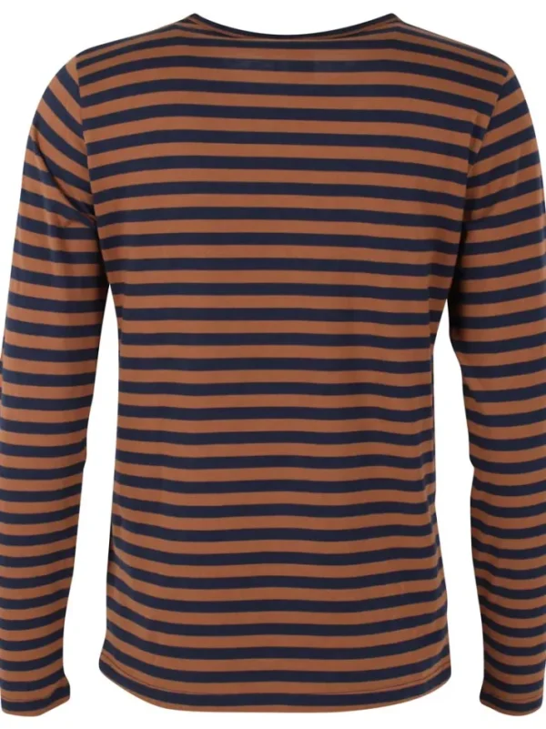 Danejubii LS Modal Tee Tobacco/Dark Navy