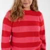 Danejumbo Rib Sweater Summer Red/Bright Pink