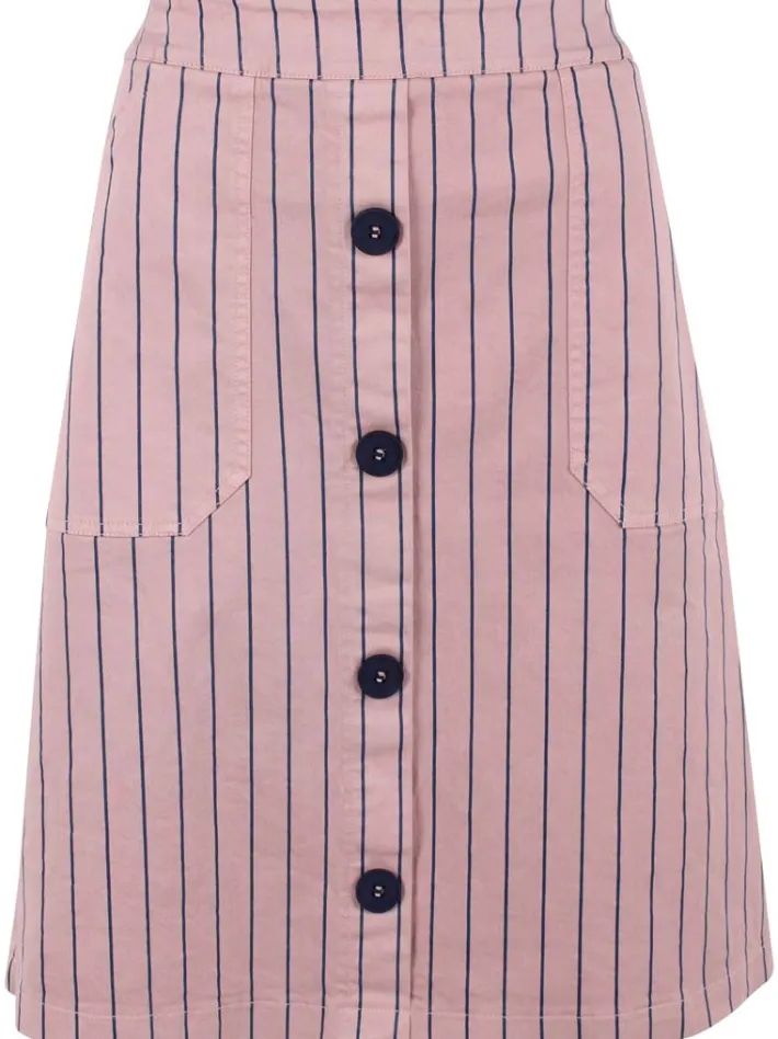 danekage_stretch_canvas_s_4.webp Danekage Stretch Canvas Skirt Rose Beige/Dk Navy