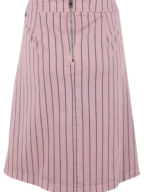 Danekage Stretch Canvas Skirt Rose Beige/Dk Navy