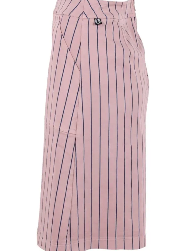 Danekage Stretch Canvas Skirt Rose Beige/Dk Navy