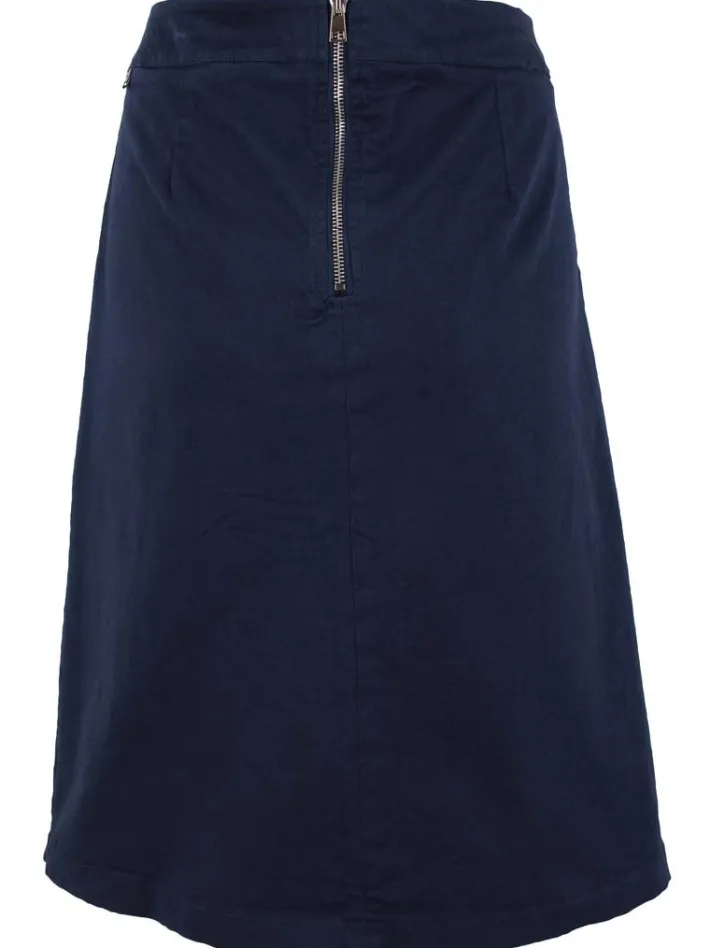 danekage_stretch_twill_sk_1.webp Danekage Stretch Twill Skirt Dk Navy
