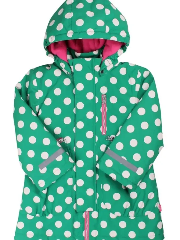 Danekirstine Winter Jacket Green/chalk DOTS
