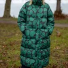 Danelamb Puffer Coat Black/Dark Pine