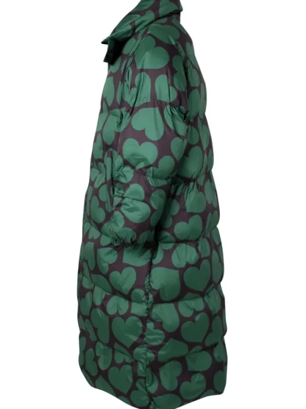 Danelamb Puffer Coat Black/Dark Pine