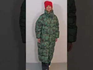 Danelamb Puffer Coat Black/Dark Pine